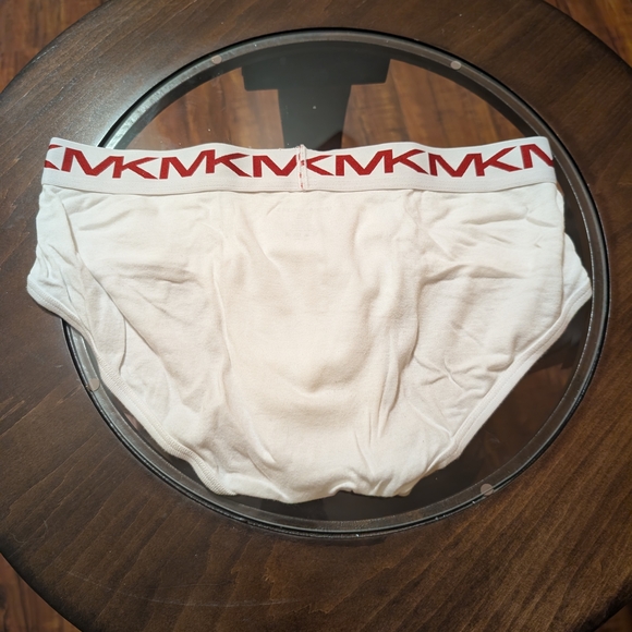 Michael Kors White Briefs with Red Logo Band - Picture 2 of 4
